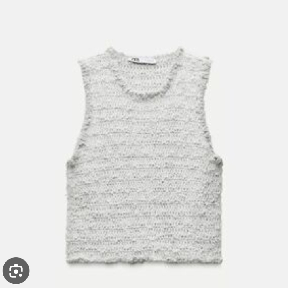 Zara Sweater Vest With Pearls
